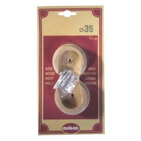 Naissances de tringle en bois d.35 x2 brut 1920cb