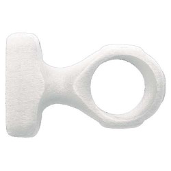 Support d.35 monobloc court blanc x2 sc