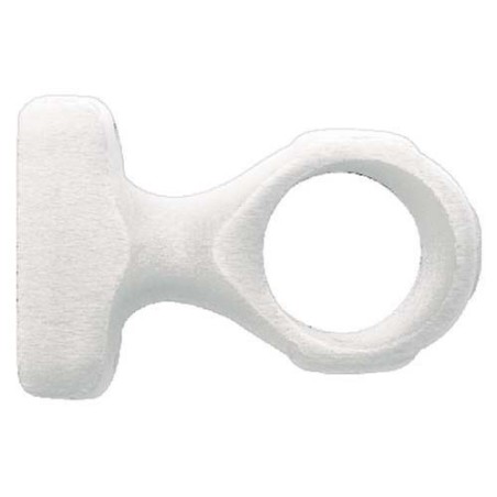 Support d.35 monobloc court blanc x2 sc
