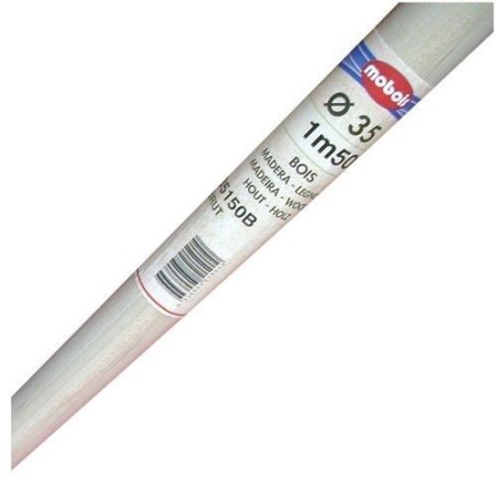 Tringle bois d.35 2.5m brut 35250b