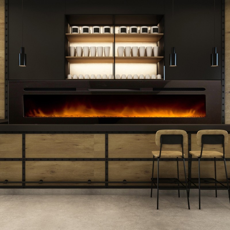 Cheminée décorative encastrable Elysée XXL 120 cm