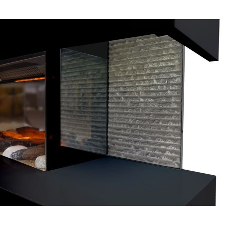 Cheminée électrique design Lounge noire