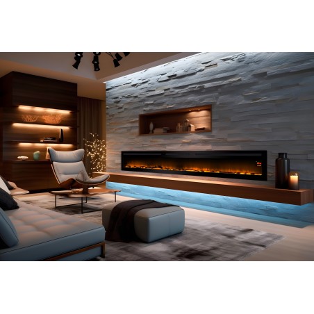 Cheminée décorative encastrable Elysée Infinity 228cm