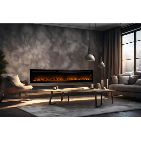 Cheminée décorative encastrable Elysée Infinity 228cm