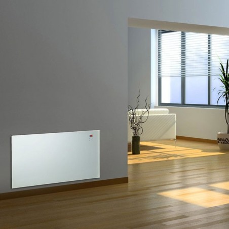 Radiateur décoratif design blanc avec écran LCD 2000W