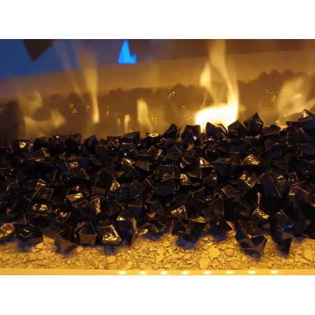 Pierre de synthèse en fibre de verre noire 500g