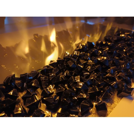 Pierre de synthèse en fibre de verre noire 500g