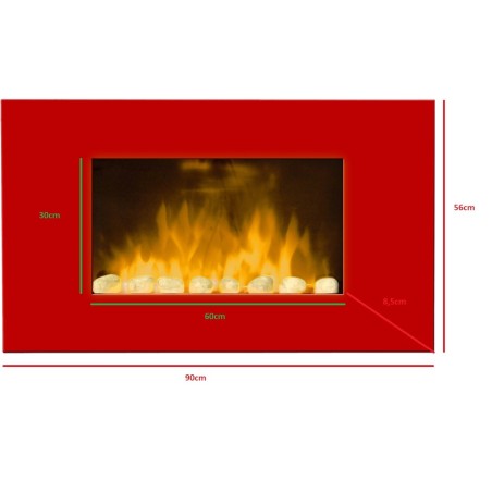 Cheminée décorative design Red Line
